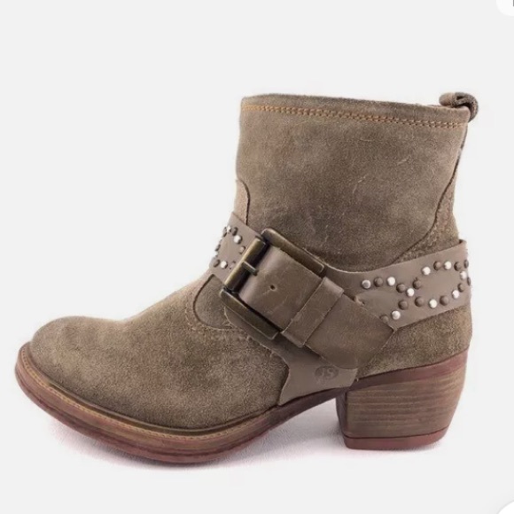 Josef Seibel Toni Studded Harness Suede Booties EU 40/10 - Picture 2 of 13